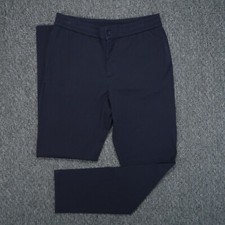Orlebar Brown Pants Mens 36x32 Blue Cornell Seersucker Tapered Leg Trousers