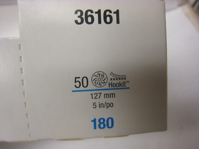 3M Hookit Blue Abrasive Disc 321U Multi-hole, 36161 5 in 180 50