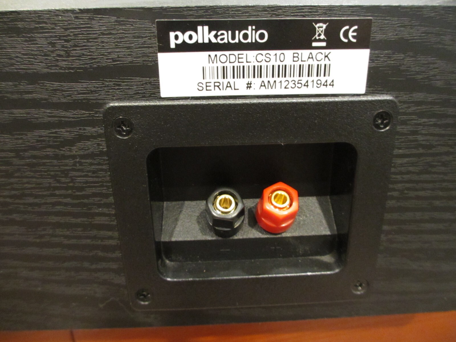 Polk Audio CS10 Black Center Channel Speaker eBay