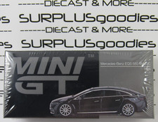 2024 Mini-GT Overseas Box Edition Black MERCEDES-BENZ EQS 580 4MATIC #MGT00694-L