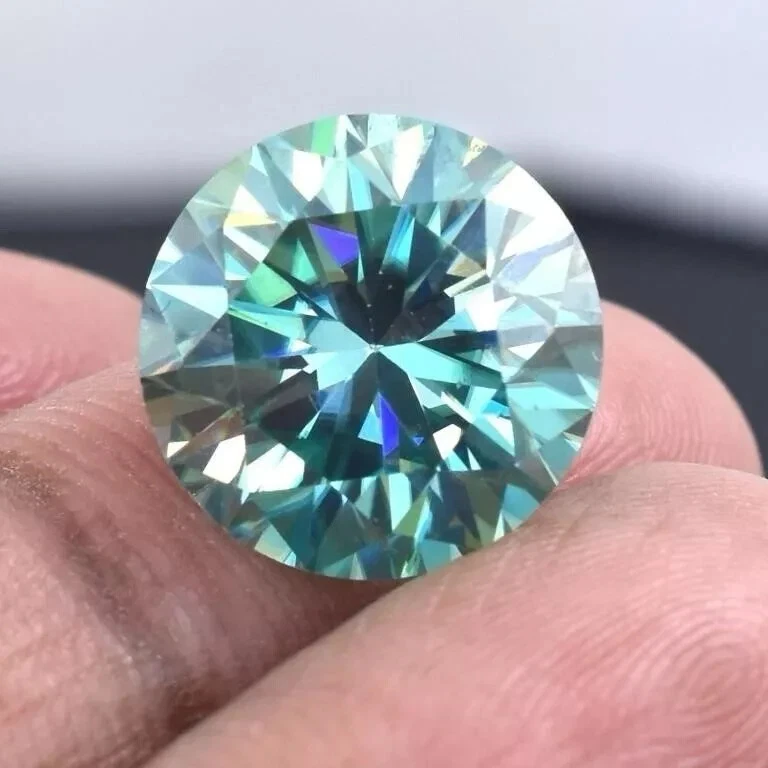 5 CT Natural Blue Diamond Round Cut VVS1 D Grade IDGL Certified 1 Free Gift - Image 4 of 4