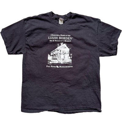 Lizzie Borden Bed and Breakfast Museum T-shirt Beefy T Hanes XL