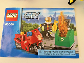LEGO CITY: Fire Motorcycle (60000) - 100% Complete. With Instructions.