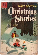 Dell Comics Walt Scott's Christmas Stories Volume 1 Book #1061 Low Mid  Grade