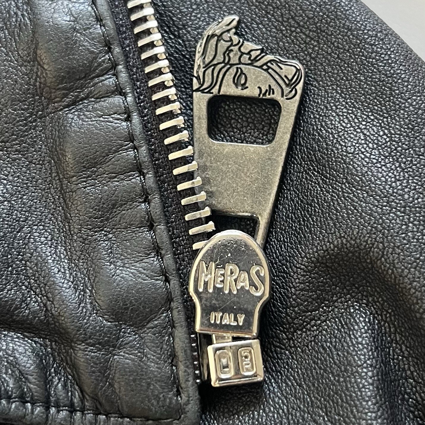 Versace Collection Leather Patchwork Bomber Jacke… - image 4