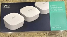NEW eero Mesh 3rd Gen Wi-Fi Router/Extender 3-Pack White J010311