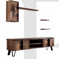 Tv Board Stil Modern Farbe Braun Neu Bequem Wohnzimmer GeräUmig Holz