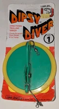 Luhr Jensen Dipsy Diver Size 1 Directional Trolling Sinker Kelly Green New NOS