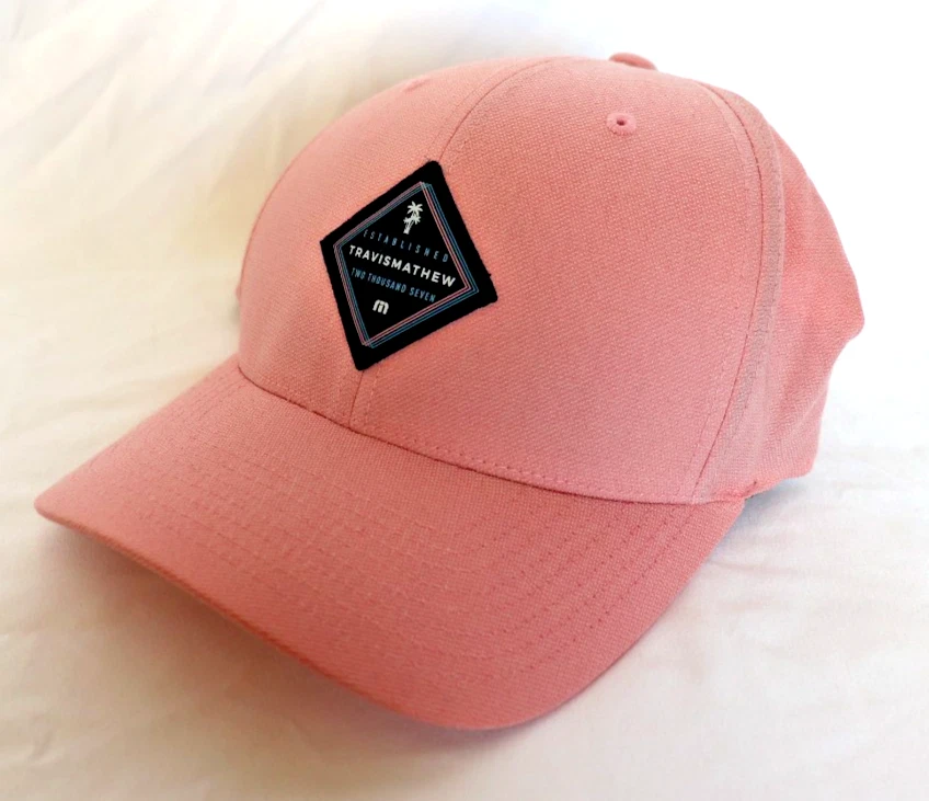 NOVO Chapéu Travis Matthew por 110 FlexFit Tech (MSRP: US$ 40), Escolha Azul ou Rosa - Imagem 2 de 4