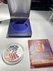 2000 American Eagle Walking Liberty Painted 1 Oz Fine Silver Dollar. Colorized.