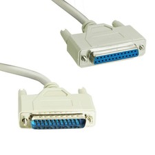 6FT 25 Pin to Female Serial Parallel Printer Extension Cable