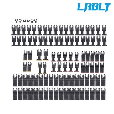 LABLT 100Pcs Multitool Blade Kits for Nail Japanese Tooth Oscillating Saw Blades