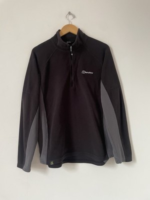 Berghaus Half Zip Fleecejacke XL schwarz Polartec Pullover