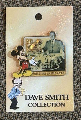 Disney Dave Smith Collection Disneyland First Theme Park Walt Disney Mickey Pin