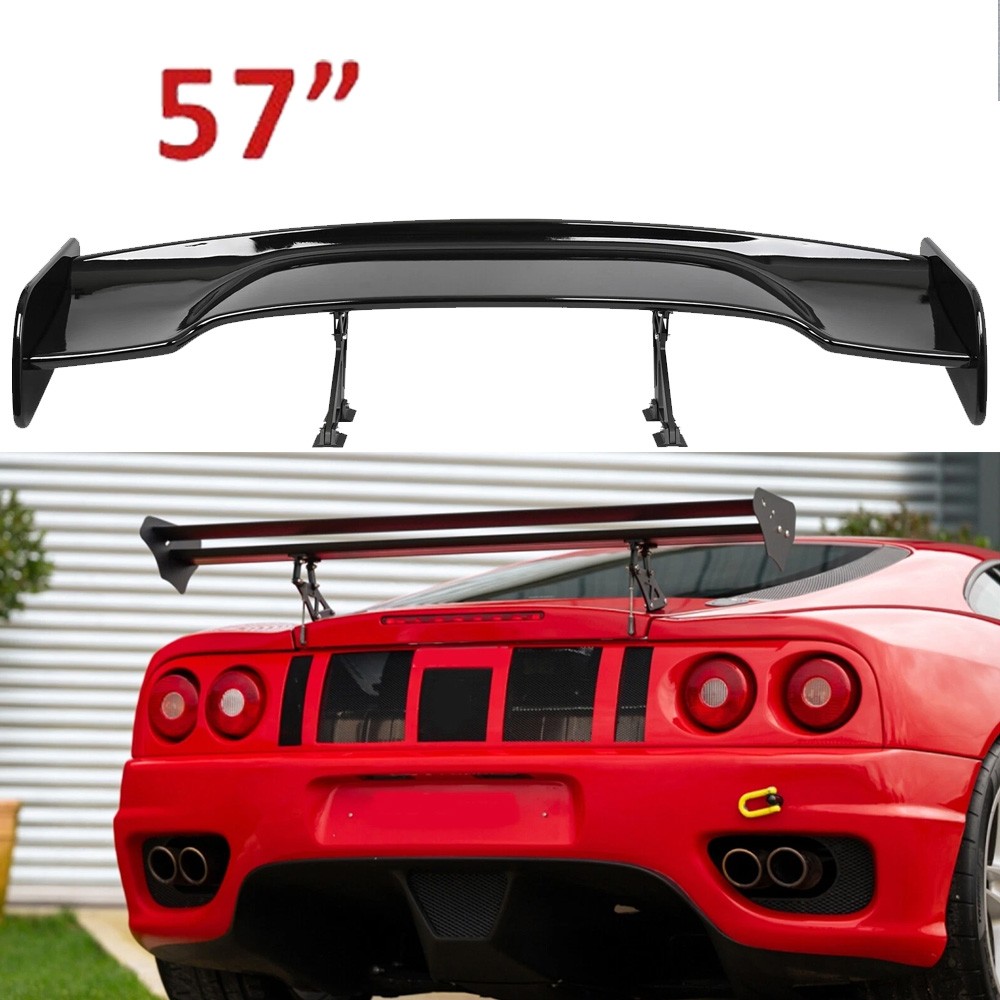 Glossy Black 57" Rear Spoiler Wing Truck Style ABS plastic For Ferrari Modena