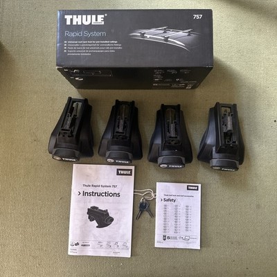 Genuine Thule 757 Rapid Raised Rail Foot Pack