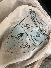 Agent Provocateur school mistress 34B bra briefs stockings SET vintage badge