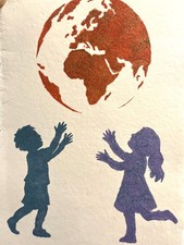 CHILD by Laura Mircea - Unique Mixed Media Work on No Banksy Paper