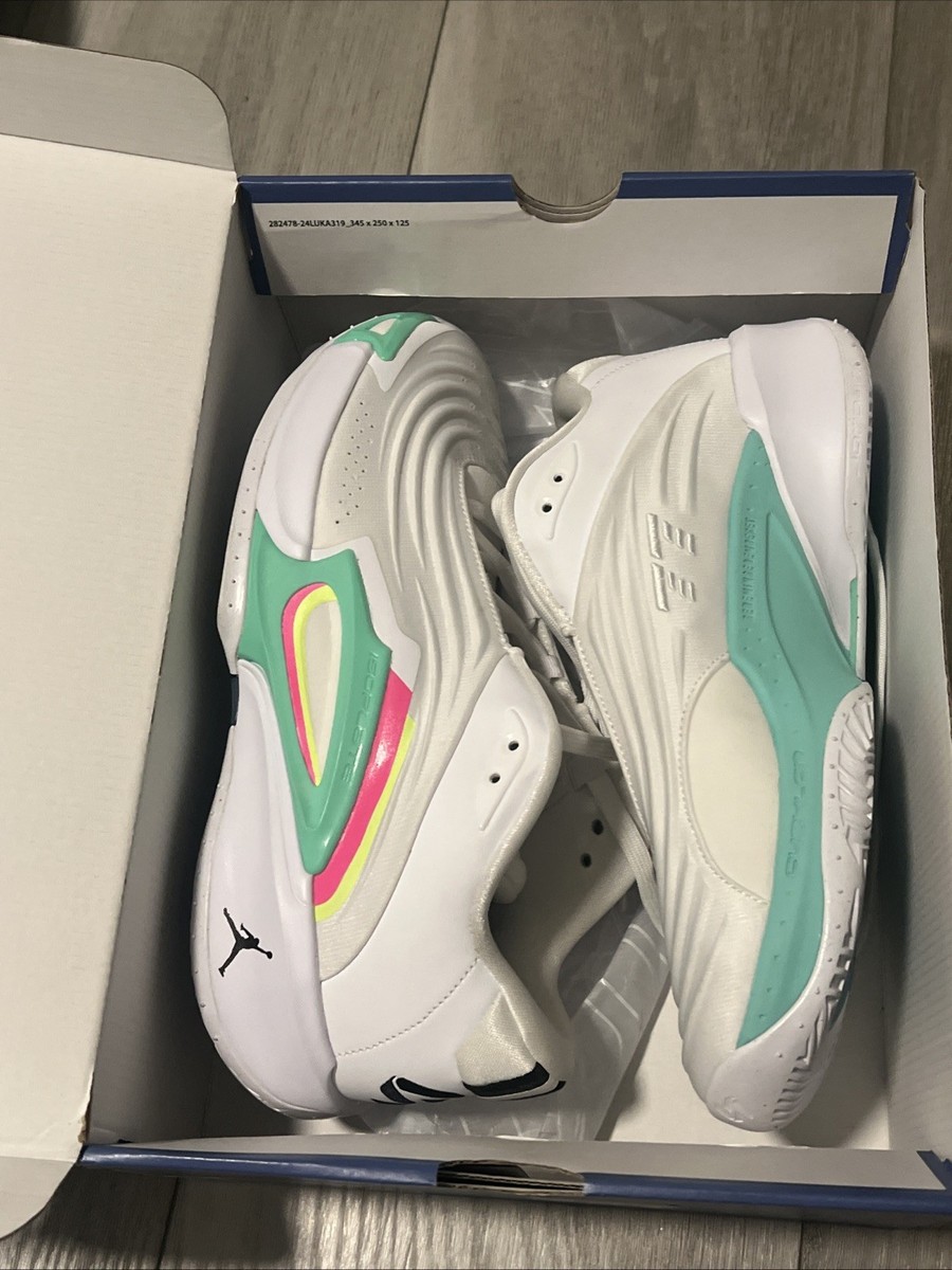 JORDAN Luka 3 White Green Glow - HQ5054 107 Size 12 | eBay display picture 3