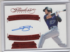 2017 Panini Flawless - Memorable Marks Trevor Story #MM-TS Ruby /20 (AU) 