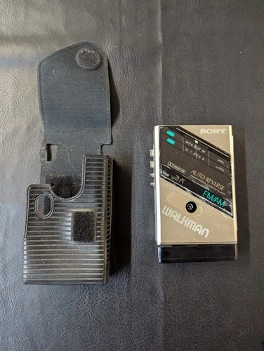 Vintage Sony Walkman WM-F100 Silver FM/AM Stereo Cassette Player - For Parts