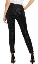 Tipsy Elves Black Sequin Leggings (MULTIPLE SIZES)