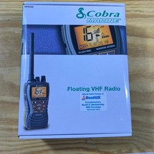 Cobra MARINE MR HH350 FLT Floating VHF Radio Grey Waterproof Handheld VHF Radio