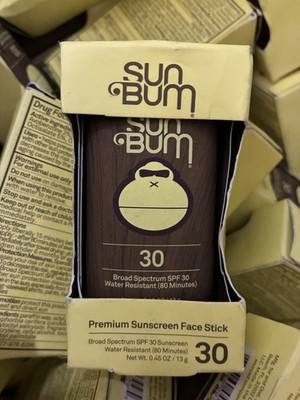 Sun Bum Sunscreen Face Stick SPF 30 Broad Spectrum Water Resistant 0.45 oz