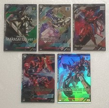 Lot of 5 Japanese Mobile Suit Gundam Arsenal Base Master Rare Card set