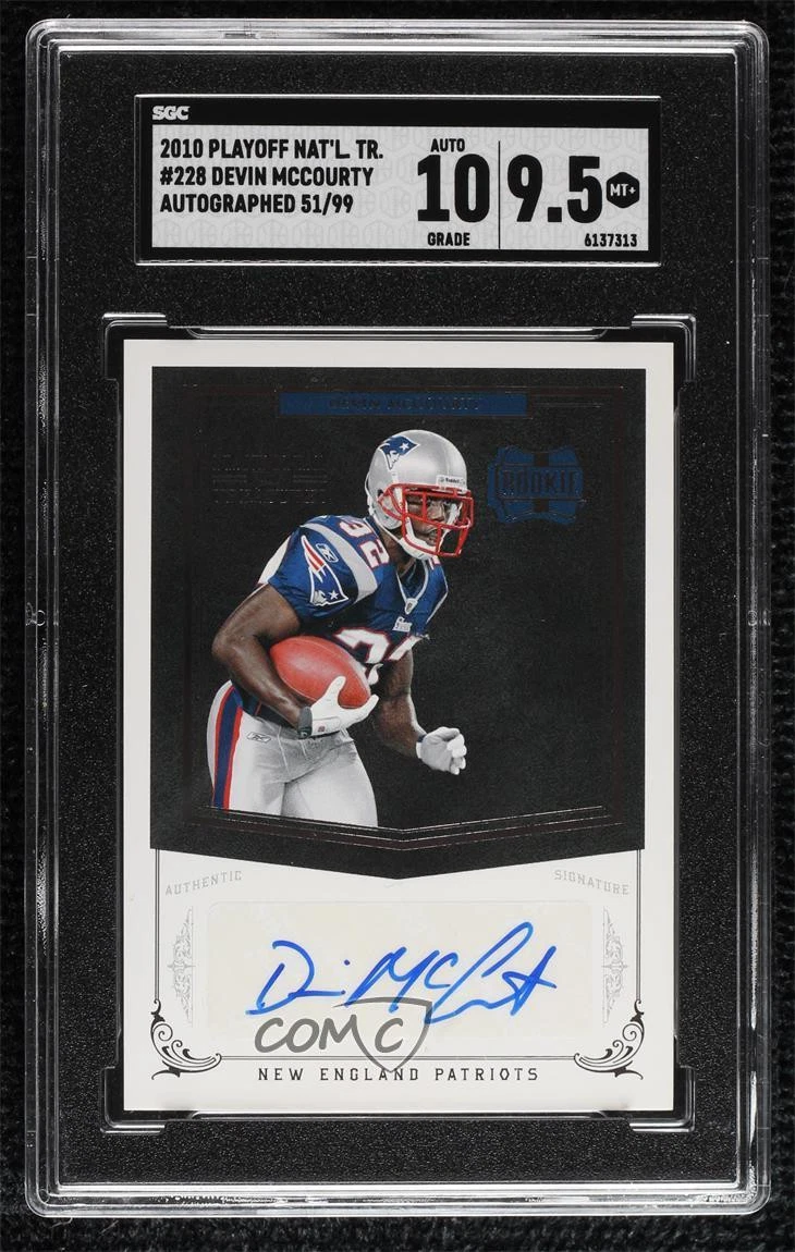 Devin McCourty Playoff National Treasures #228 Autograph