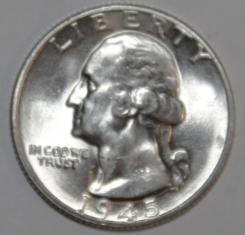 1945-P Washington Silver Quarter - BU - #0126EA