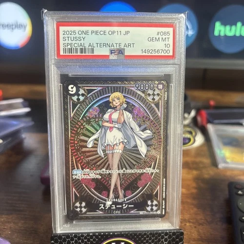 Special Alternate Art Stussy One Piece 2025 OP11 Japanese SP OP07-085 SR PSA 10