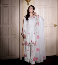 Farshi Salwar Kameez Pakistani Ready To Wear Dress Suits Wedding Party Bollywood