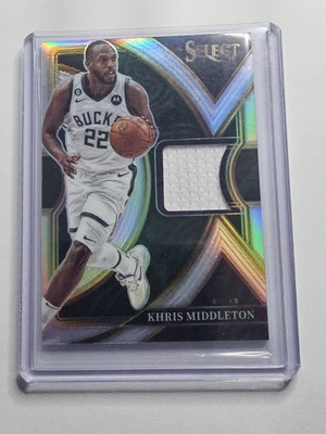 NBA 2022-23 PANINI SELECT PRIZM BASKETBALL Khris Middleton Pacers Jersey Bucks