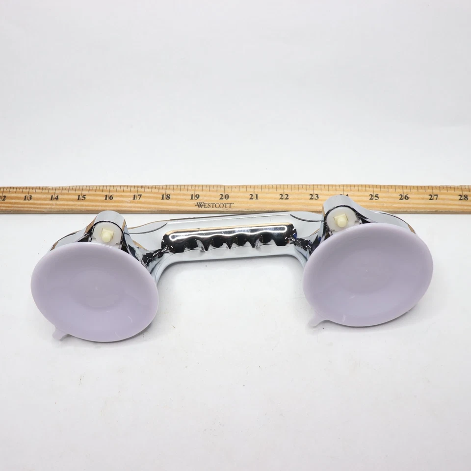 Ventosa HealthSmart 12 pulgadas Barra de agarre con BactiX en cromo Foto 4 de 4