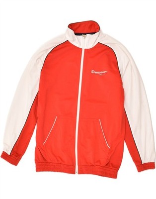 Champion Jungen Trainingsanzug Oberteil Jacke 11-12 Jahre Large rot Colourblock AP26