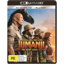 Jumanji: The Next Level 4K Ultra HD + Blu-ray | Dwayne Johnson | Region Free
