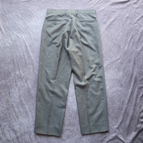 Vintage 80s Levi's Action Slacks Gray Pants 31x27 USA Fabric Button Zip Straight - Picture 2 of 18