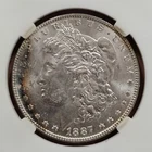 1887 P MORGAN SILVER DOLLAR NICELY TONED