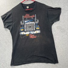 Vintage 1980s Def Leppard Band T shirt On Through The Night XL single stitch