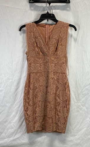 NWT Guess Womens Rose Dawn Floral Blanca Lace Galloon Sheath Dress Size Small