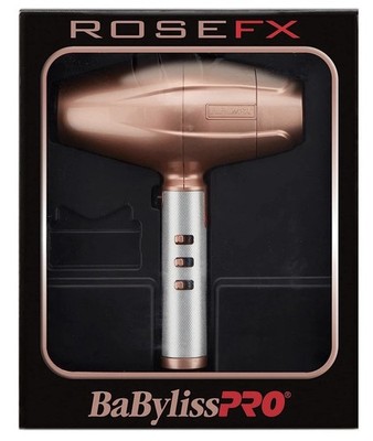BaBylissPRO ROSEFX Rose Gold Professional Hair Dryer Ionic Turbo 2 Speed 2 Heat