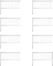 Aqua Select Swimming Pool Resin Safety Fence "Base Kit A 8 Sections" - White