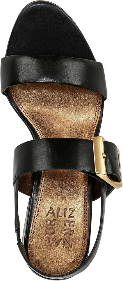 Sandalias de vestir Naturalizer para mujer de cuero negro Vicky nuevas con caja original 6,5 W Foto 4 de 4