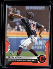 Triston McKenzie - 2021 MLB Topps Now #662 Red 05/10 Parallel Cleveland Indians