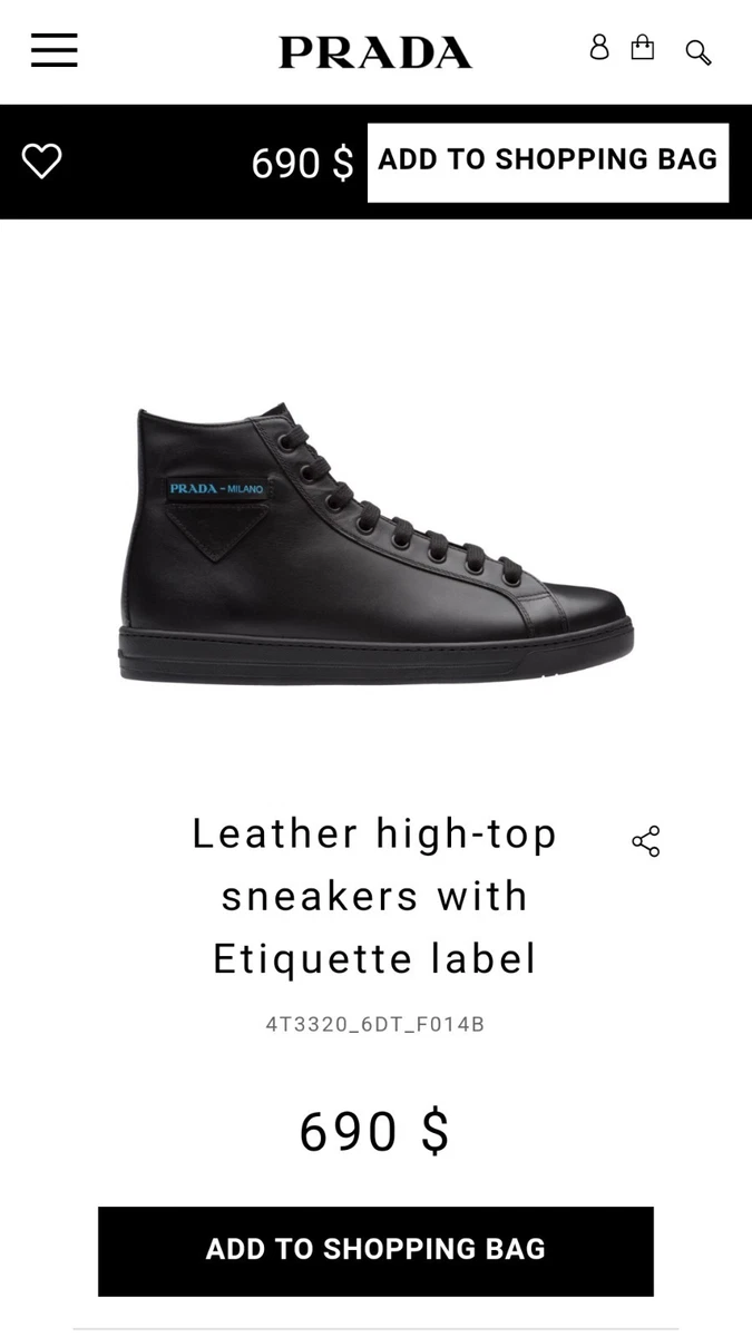 prada high top products for sale | eBay