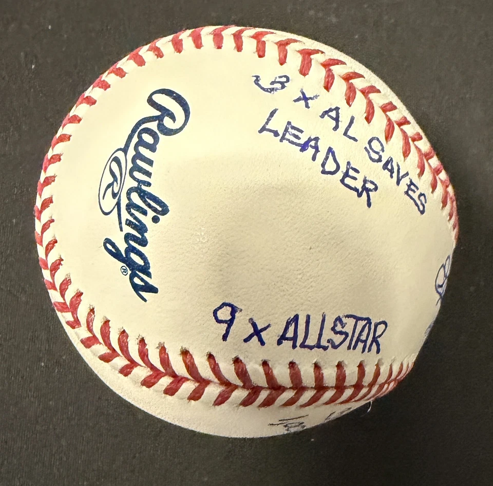 Rich Goose Gossage Autografiado MLB Béisbol Yankees 9 ESTADÍSTICAS OMLB HOF 2008 Foto 4 de 4