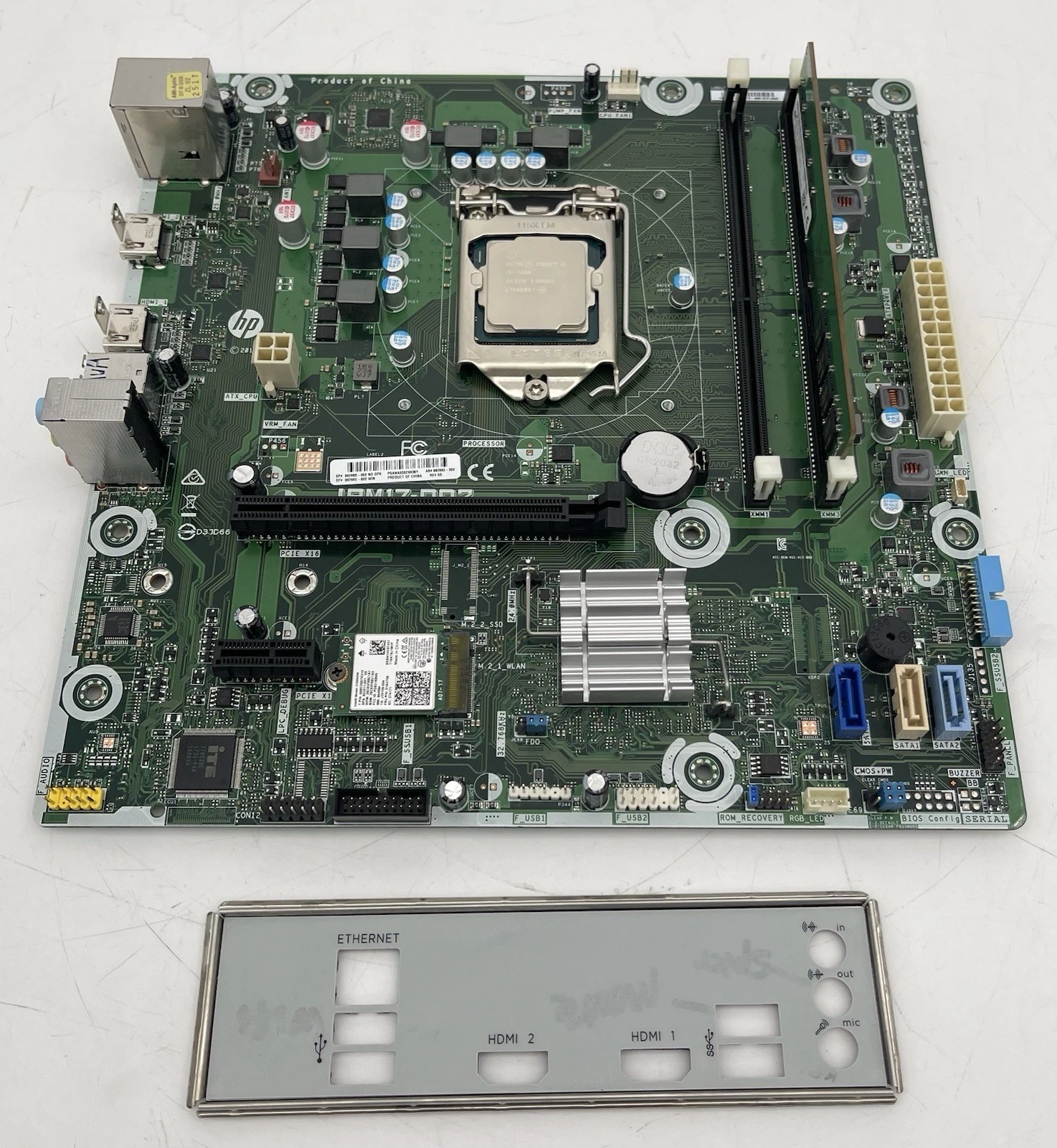 HP Omen 870-224 Motherboard 862992-002 IPM17-DD2 w/ i5-7400 CPU 8GB RAM & IO