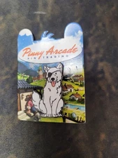 Pinny Arcade PAX Unplugged 2025 Pin Asmodee Wolf Pup Cozy Stickerville 