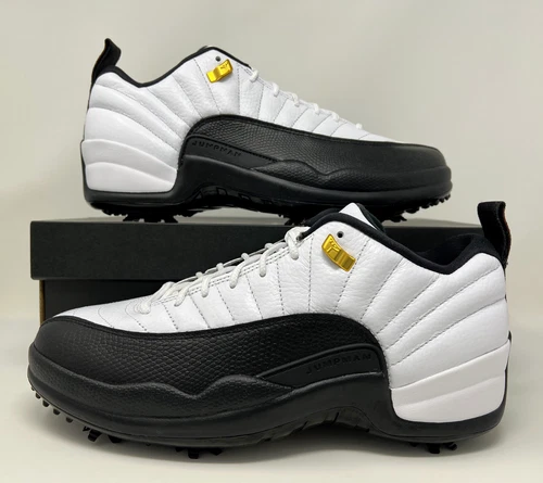 Nike Air Jordan Retro XII 12 Low Golf Taxi 2022 Black Men's Size 10.5 DH4120-100